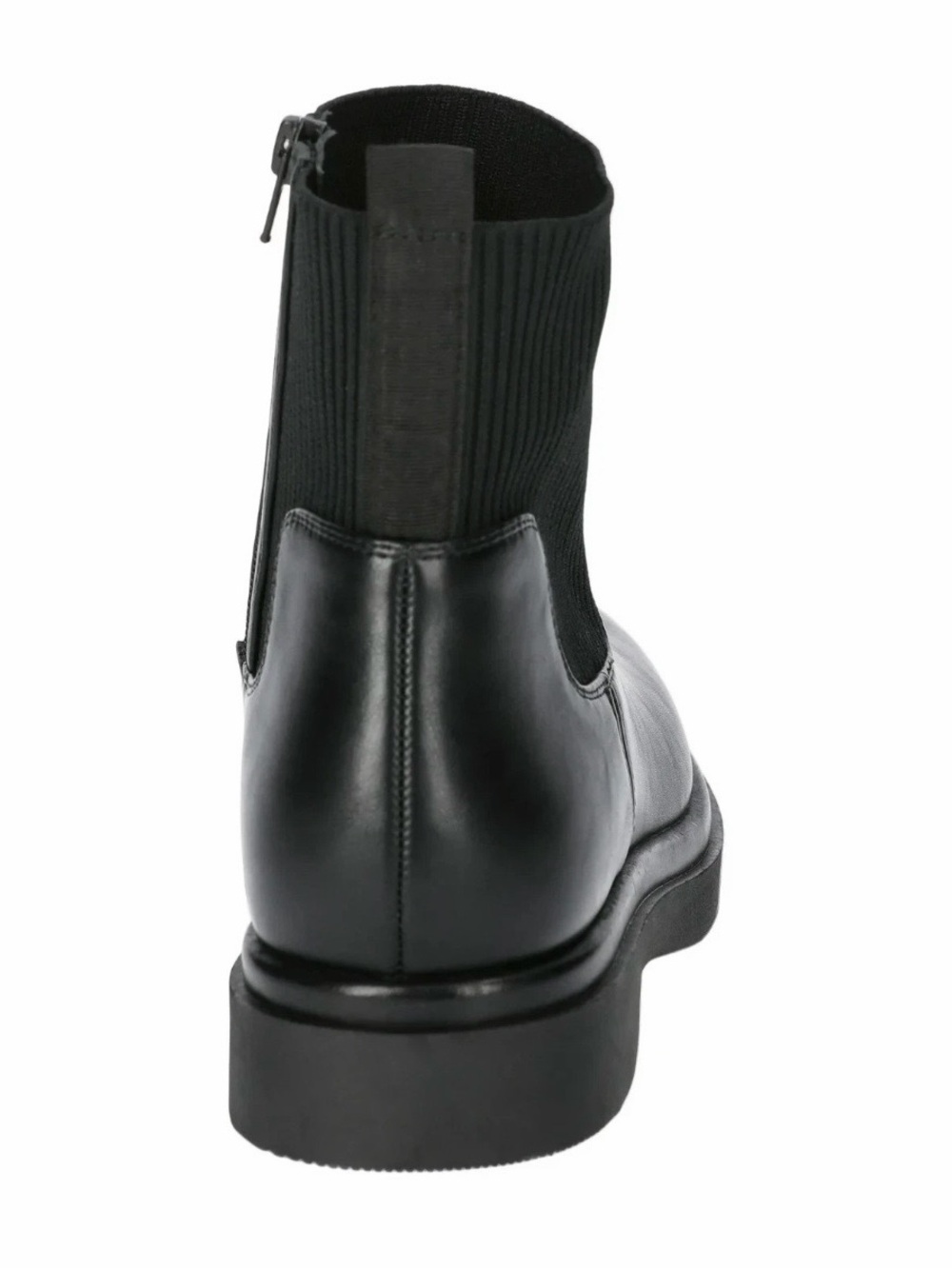 Women’s Black Chelsea Boot with Knit Ankle - Picture 2 of 7